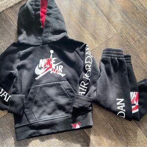 Nike Air Jordan Black and Red Tracksuit